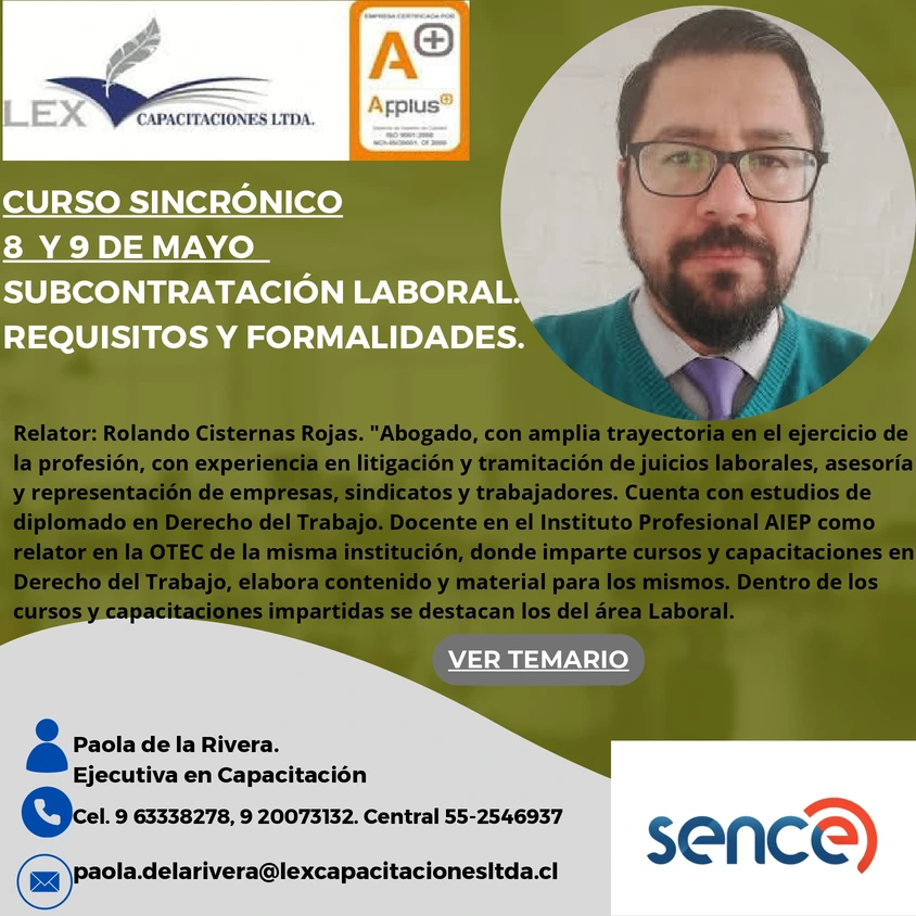 Subcontratación Laboral. Requisitos y Formalidades
